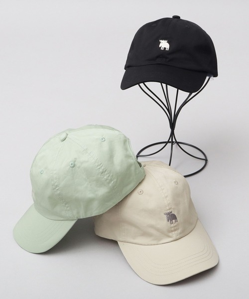 moz(モズ)の「エルク刺繍 ツイルキャップ(キャップ・レディース・ブラック/アイボリー/ミント・FREE)」の9枚目の写真