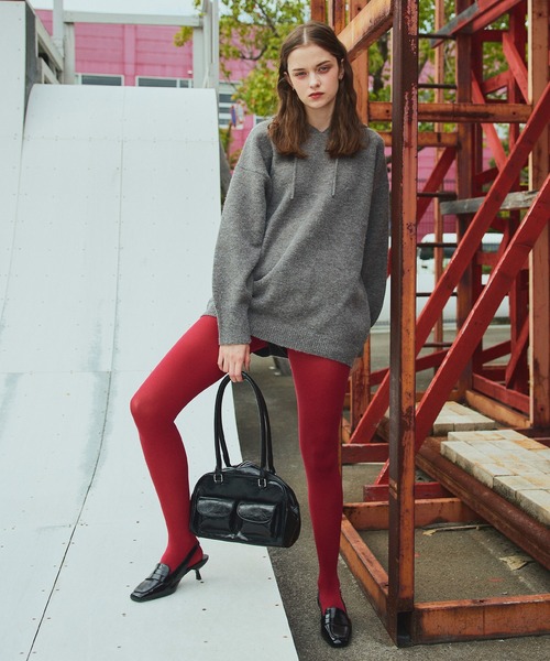 オーバーサイズフードニットトップス（ニット/セーター）｜Mili affinity（ミリアフィニティー）