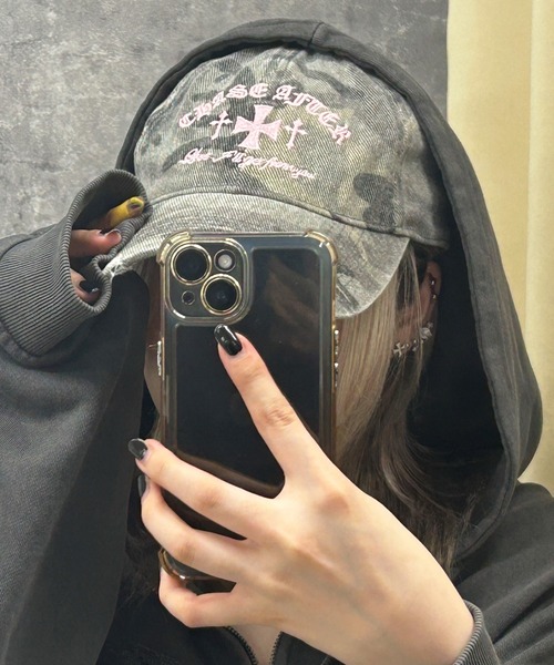 WEGO（ウィゴー）の「WEGO/クロス刺繍カモフラキャップ（キャップ・レディース・その他3/その他2/その他1/その他4・FREE）」の12枚目の写真