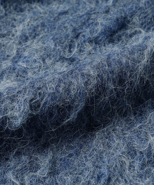 SOCCE（ソーシー）の「ルーズシルエットフェザーニット（ニット/セーター・メンズ・ブルーグレー/ブラック/オフホワイト/ブラウン/ライトブルー/チャコール・S/M/L）」の10枚目の写真