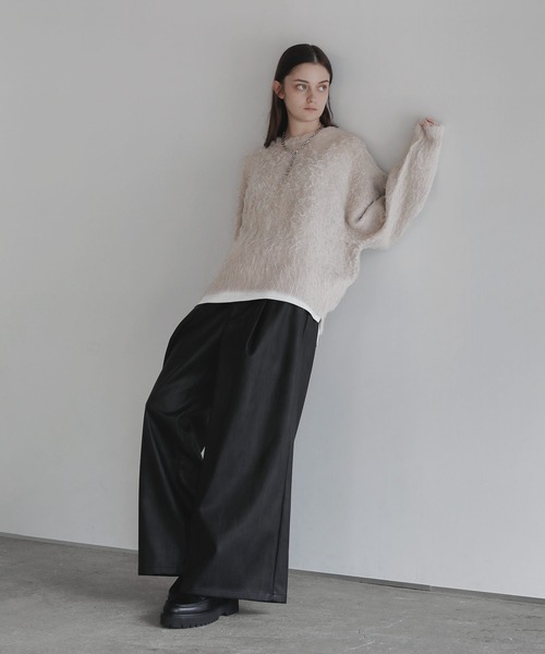 SOCCE（ソーシー）の「ルーズシルエットフェザーニット（ニット