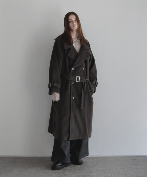 SOCCE（ソーシー）の「ルーズシルエットフェザーニット（ニット/セーター・メンズ・ブルーグレー/ブラック/オフホワイト/ブラウン/ライトブルー/チャコール・S/M/L）」の21枚目の写真