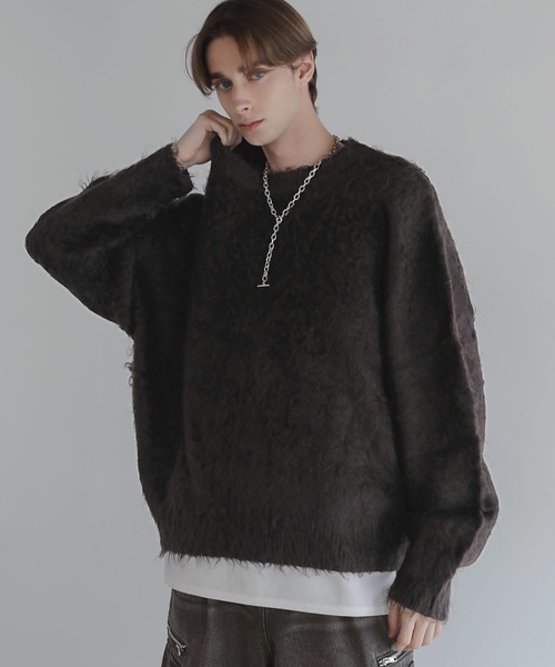 ルーズシルエットフェザーニット（ニット/セーター）｜SOCCE（ソーシー