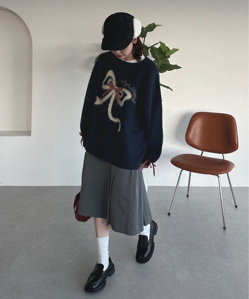 kutir（クティール）の「kutirlune／フライトキャップ（キャップ・レディース・ブラック/ライトベージュ・FREE）」の8枚目の写真