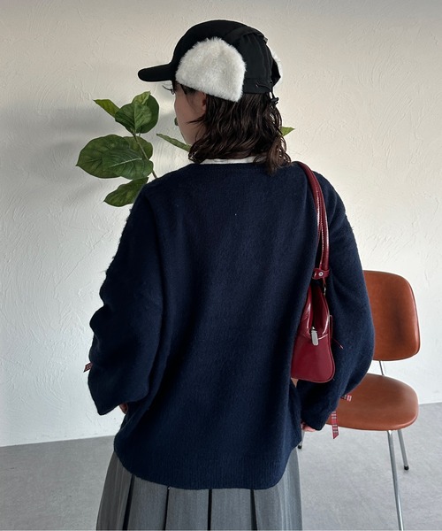 kutir（クティール）の「kutirlune／フライトキャップ（キャップ・レディース・ブラック/ライトベージュ・FREE）」の7枚目の写真