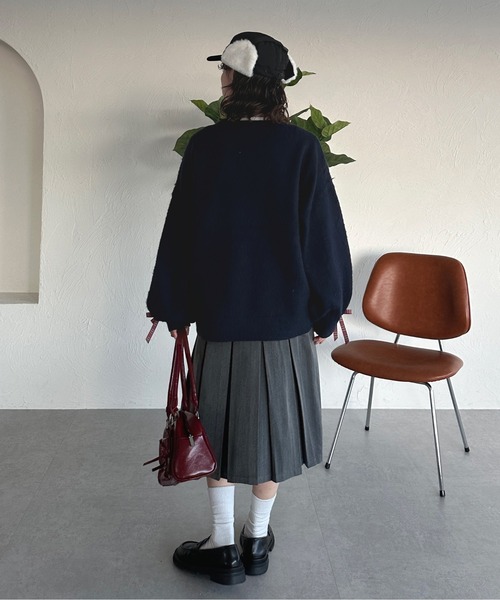 kutir（クティール）の「kutirlune／フライトキャップ（キャップ・レディース・ブラック/ライトベージュ・FREE）」の9枚目の写真