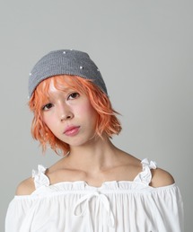 SIS（エスアイエス）の「【WEB限定】SIS/エスアイエス/パールビーニー（ニットキャップ/ビーニー）」