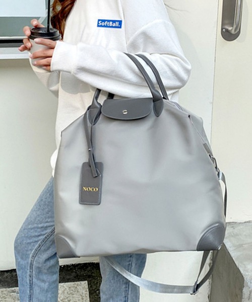 セール】【2WAY】大容量配色レザービッグサイズトラベルボストンバッグ