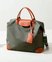 FREE STYLISTS（フリー スタイリスト）の「【2WAY】大容量配色レザービッグサイズトラベルボストンバッグ/ショルダーバッグ（ボストンバッグ）」