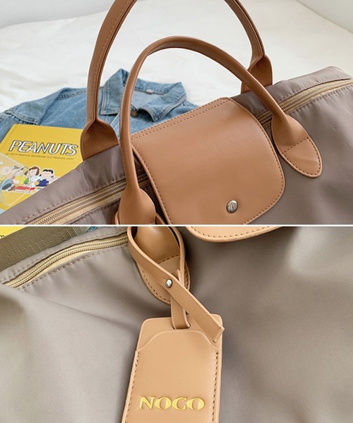 FREE STYLISTS(フリー スタイリスト)の「【2WAY】大容量配色レザービッグサイズトラベルボストンバッグ/ショルダーバッグ(ボストンバッグ・レディース・グレー/ブラック/カーキ/オレンジ/ブラウン・FREE)」の21枚目の写真