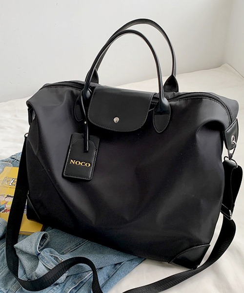 FREE STYLISTS(フリー スタイリスト)の「【2WAY】大容量配色レザービッグサイズトラベルボストンバッグ/ショルダーバッグ(ボストンバッグ・レディース・グレー/ブラック/カーキ/オレンジ/ブラウン・FREE)」の10枚目の写真