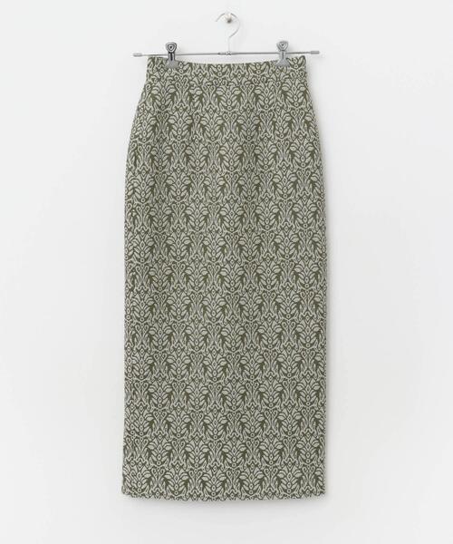 SENSE OF PLACE by URBAN RESEARCH（センスオブプレイスバイアーバンリサーチ）の「ジャガードスカート（スカート・レディース・ブラック/カーキ/ブルー・MEDIUM/SMALL）」の10枚目の写真