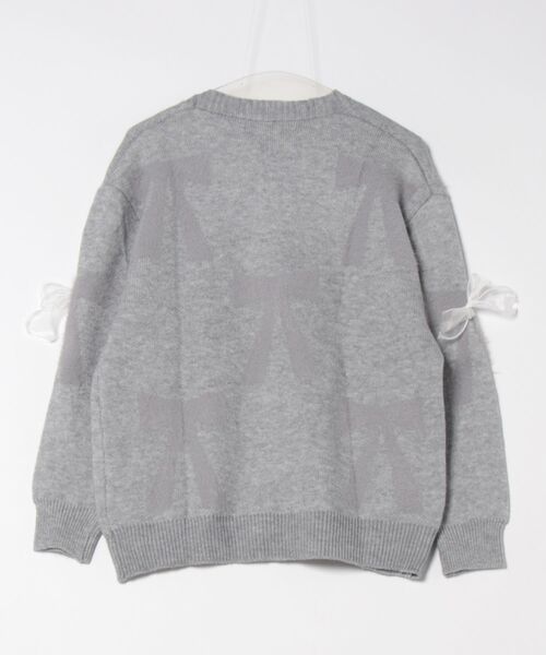 aimoha(アイモハ)の「リボンモチーフオーガンジーカーディガン(カーディガン/ボレロ・レディース・グレー/ブルー/ピンク・FREE)」の4枚目の写真