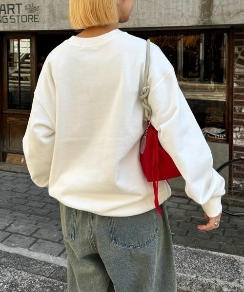 CIAOPANIC TYPY(チャオパニックティピー)の「【UNISEX】メッセージロゴ刺繍スウェット(スウェット・メンズ・ブルー/グレー/ホワイト・LARGE/MEDIUM)」の11枚目の写真