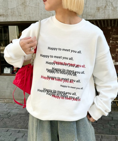 CIAOPANIC TYPY(チャオパニックティピー)の「【UNISEX】メッセージロゴ刺繍スウェット(スウェット・メンズ・ブルー/グレー/ホワイト・LARGE/MEDIUM)」の9枚目の写真