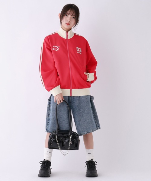 repipi armario（レピピ アルマリオ）の「ルーズトラックジャケット（パーカー・キッズ・サックスブルー/ブラック/アイボリー/レッド/ネイビー・LARGE/MEDIUM/SMALL）」の10枚目の写真