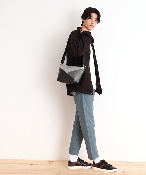 THE SHOP TK （ザ ショップ ティーケー ）の「【新色追加】パネルラインショルダー（ショルダーバッグ・メンズ・ブラック系9/ブラック系8/ベージュ系9・00）」の20枚目の写真