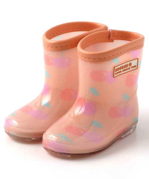 BREEZE(브리즈)의 「4무늬 레인 슈즈(레인 슈즈)」|오렌지