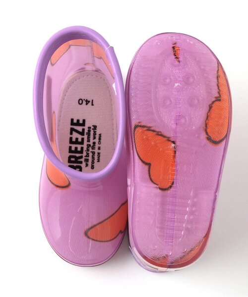 BREEZE(ブリーズ)の「4柄レインシューズ(レインシューズ・キッズ・オレンジ/オフホワイト/ブルー/ピンク・18/17/16/15 /14)」の10枚目の写真