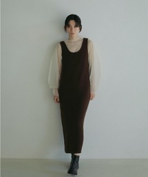 ànuke /アンヌーク Velour Uneck Onepieceブラウン38 Soft Uneck Onepiece（ワンピース）｜anuke（アンヌーク）の