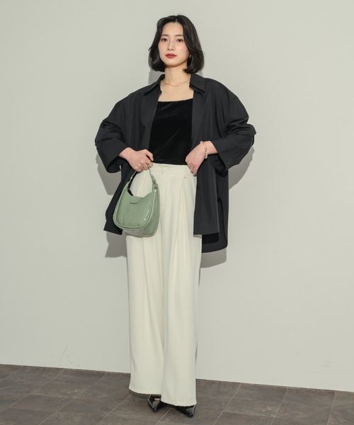 NEUNA(ヌナ)の「オーバーサイズベーシックシャツ(シャツ/ブラウス・レディース・オフホワイト/ブラック・FREE)」の20枚目の写真