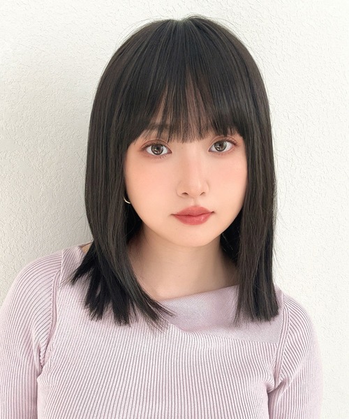 Brightlele(ブライトララ)の「「 シアーカットロブ 」 ウィッグ レディース ミディアム ボブ ロングボブ 自然 フルウィッグ(ウィッグ・レディース・その他1/その他2/その他5/その他4/その他3/その他6・フリー)」の2枚目の写真