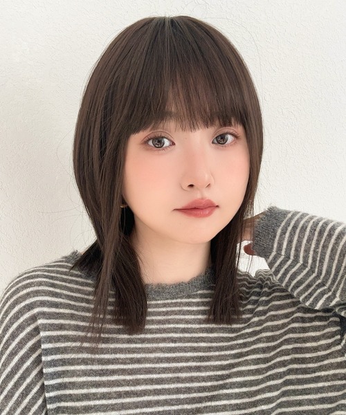 Brightlele(ブライトララ)の「「 シアーカットロブ 」 ウィッグ レディース ミディアム ボブ ロングボブ 自然 フルウィッグ(ウィッグ・レディース・その他1/その他2/その他5/その他4/その他3/その他6・フリー)」の3枚目の写真