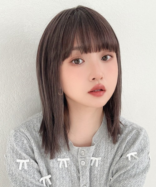 Brightlele(ブライトララ)の「「 シアーカットロブ 」 ウィッグ レディース ミディアム ボブ ロングボブ 自然 フルウィッグ(ウィッグ・レディース・その他1/その他2/その他5/その他4/その他3/その他6・フリー)」の1枚目の写真