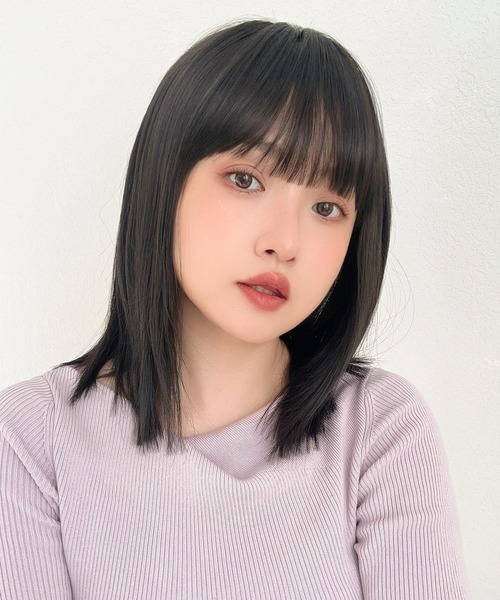 Brightlele(ブライトララ)の「「 シアーカットロブ 」 ウィッグ レディース ミディアム ボブ ロングボブ 自然 フルウィッグ(ウィッグ・レディース・その他1/その他2/その他5/その他4/その他3/その他6・フリー)」の18枚目の写真