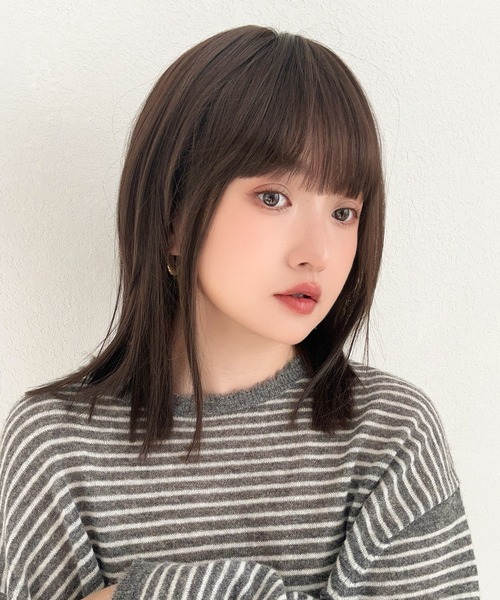 Brightlele(ブライトララ)の「「 シアーカットロブ 」 ウィッグ レディース ミディアム ボブ ロングボブ 自然 フルウィッグ(ウィッグ・レディース・その他1/その他2/その他5/その他4/その他3/その他6・フリー)」の7枚目の写真