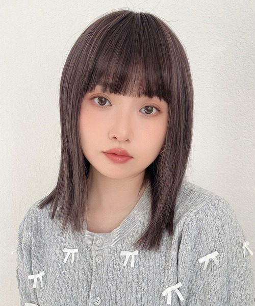 Brightlele(ブライトララ)の「「 シアーカットロブ 」 ウィッグ レディース ミディアム ボブ ロングボブ 自然 フルウィッグ(ウィッグ・レディース・その他1/その他2/その他5/その他4/その他3/その他6・フリー)」の12枚目の写真
