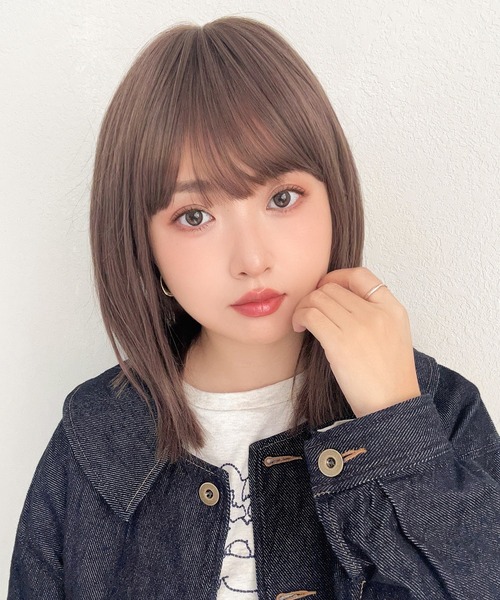 Brightlele(ブライトララ)の「「 シアーカットロブ 」 ウィッグ レディース ミディアム ボブ ロングボブ 自然 フルウィッグ(ウィッグ・レディース・その他1/その他2/その他5/その他4/その他3/その他6・フリー)」の14枚目の写真