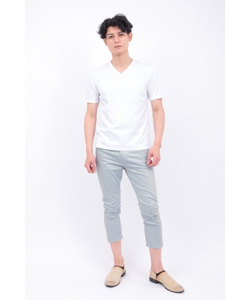 TORNADO MART（トルネードマート）の「ZERO by TORNADO MART∴ハイパーデニムクロップドパンツ（その他パンツ・メンズ・ネイビー/ブルー系2/ベージュ・LL/L/M/XXL/S）」の16枚目の写真