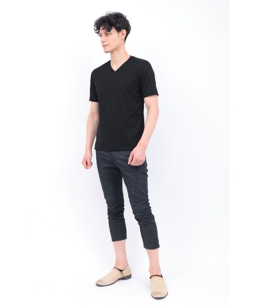 TORNADO MART（トルネードマート）の「ZERO by TORNADO MART∴ハイパーデニムクロップドパンツ（その他パンツ・メンズ・ネイビー/ブルー系2/ベージュ・LL/L/M/XXL/S）」の18枚目の写真