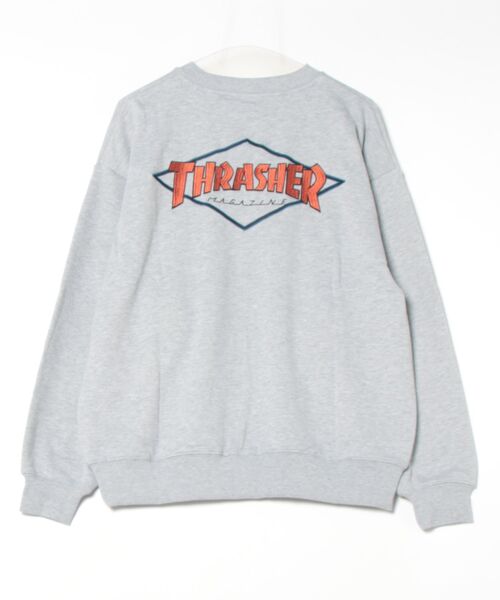 Diamond Logo CREW SWEAT/スラッシャーバックプリントスウェットトレーナー（スウェット）｜THRASHER（スラッシャー）
