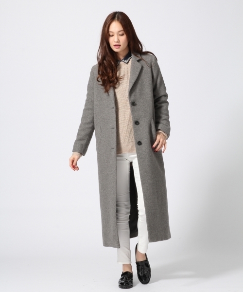 GLOBAL WORK（グローバルワーク）の「７ゲージモヘアコンアゼチュニック長袖/565891（ニット/セーター・レディース・カーキ/ネイビー/ライトピンク/ブルー/ライトグレー・LARGE/MEDIUM/SMALL）」の8枚目の写真