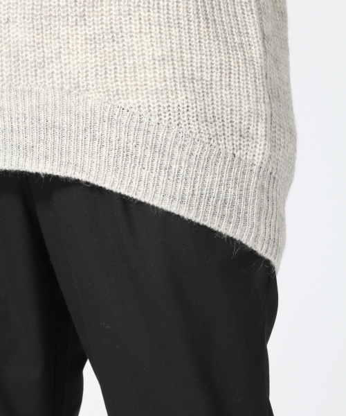 GLOBAL WORK（グローバルワーク）の「７ゲージモヘアコンアゼチュニック長袖/565891（ニット/セーター・レディース・カーキ/ネイビー/ライトピンク/ブルー/ライトグレー・LARGE/MEDIUM/SMALL）」の10枚目の写真