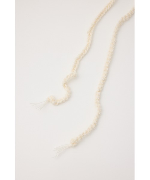 SLY（スライ）の「CROCHET KNIT HAT クロシェ ニット ハット（ハット・レディース・アイボリー/ブラック・FREE）」の7枚目の写真