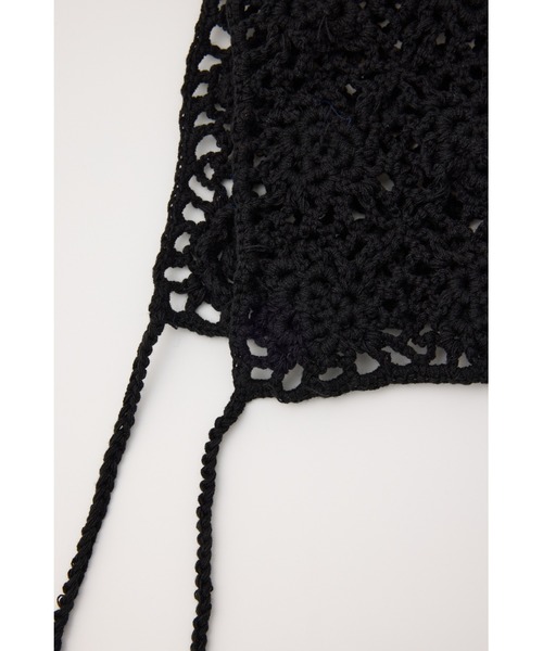 SLY（スライ）の「CROCHET KNIT HAT クロシェ ニット ハット（ハット・レディース・アイボリー/ブラック・FREE）」の14枚目の写真