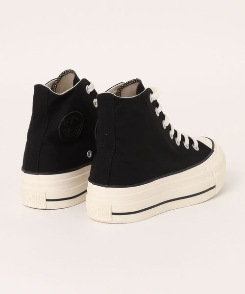 CONVERSE(コンバース)の「【CONVERSE】コンバース ALL STAR R LIFTED OVERTAPE HI(オールスターR リフテッド オーバーテープ HI)(スニーカー・レディース・ブラック/ホワイト・4/5/5.5/4.5)」の3枚目の写真