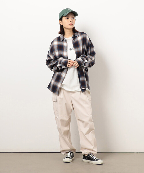 Purple&Yellow（パープルアンドイエロー）の「オンブレーチェックシャツ（シャツ/ブラウス・メンズ・ダークブラウン/ブラック・SMALL/MEDIUM/LARGE）」の15枚目の写真