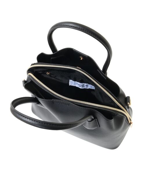 Green　Parks（グリーンパークス）の「ETS.多収納ツーハンドルバッグ（ハンドバッグ・レディース・ブラック/アイボリー・FREE）」の12枚目の写真