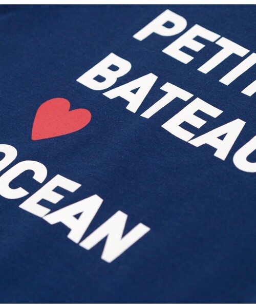 PETIT BATEAU(プチバトー)の「半袖Tシャツ(Tシャツ/カットソー・キッズ・オフホワイト/ネイビー・3YEAR/5YEAR/4YEAR)」の4枚目の写真