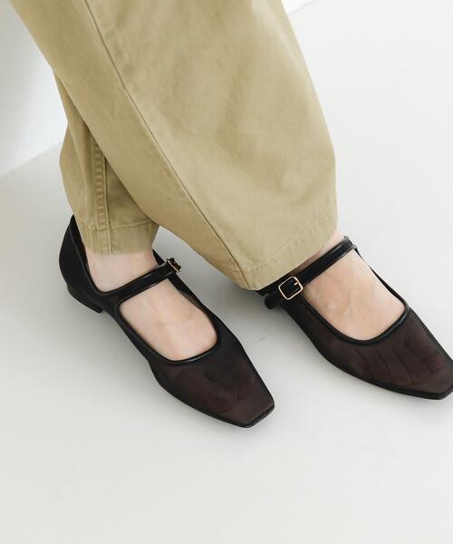 URBAN RESEARCH（アーバンリサーチ）の「シアーメリージェーンフラットシューズ（パンプス・レディース・ブラック/ベージュ・23.5/24/24.5/25）」の7枚目の写真