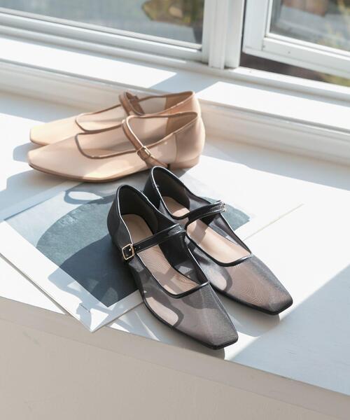 URBAN RESEARCH（アーバンリサーチ）の「シアーメリージェーンフラットシューズ（パンプス・レディース・ブラック/ベージュ・23.5/24/24.5/25）」の10枚目の写真