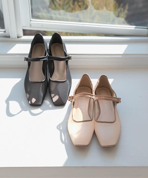 URBAN RESEARCH（アーバンリサーチ）の「シアーメリージェーンフラットシューズ（パンプス・レディース・ブラック/ベージュ・23.5/24/24.5/25）」の11枚目の写真