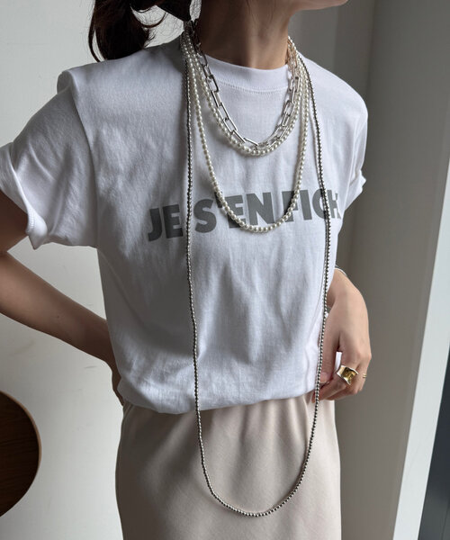 DouDou（ドゥドゥ）の「メタルボールロングネックレス（ネックレス・レディース・シルバー・FREE）」の5枚目の写真