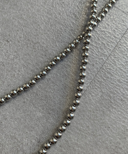 DouDou（ドゥドゥ）の「メタルボールロングネックレス（ネックレス・レディース・シルバー・FREE）」の8枚目の写真