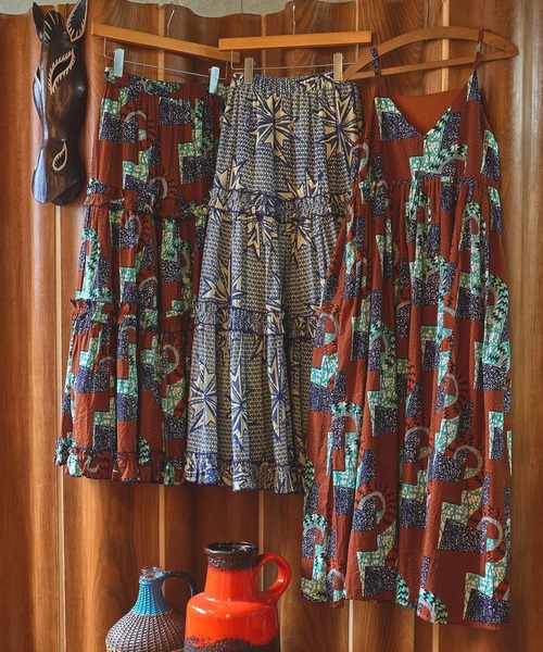 ROSE BUD（ローズバッド）の「(mag.by c)PRINT CAMI DRESS（ワンピース・レディース・ブラウン/ブルー・ONE SIZE）」の19枚目の写真