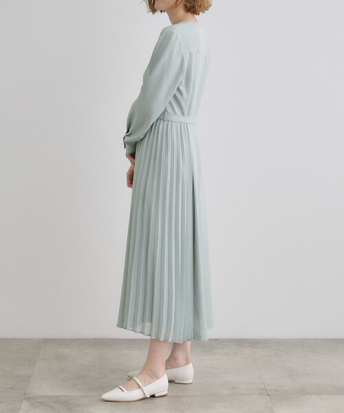 grove(グローブ)の「サイドプリーツシャツワンピース(ワンピース・レディース・ネイビー/ライトグレー/グリーン系・02/03/01/04/05)」の17枚目の写真